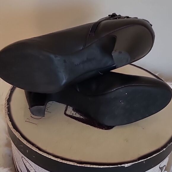 Easy Spirt Vegan Leather Black Ankel Booties - Picture 10 of 13